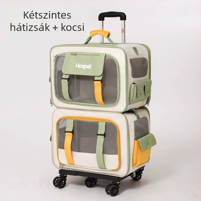 Utazó macska hátizsák, szállító táska macskáknak és kistestű kutyáknak, nagy kapacitású, 7 kg-ig, Oxford anyag