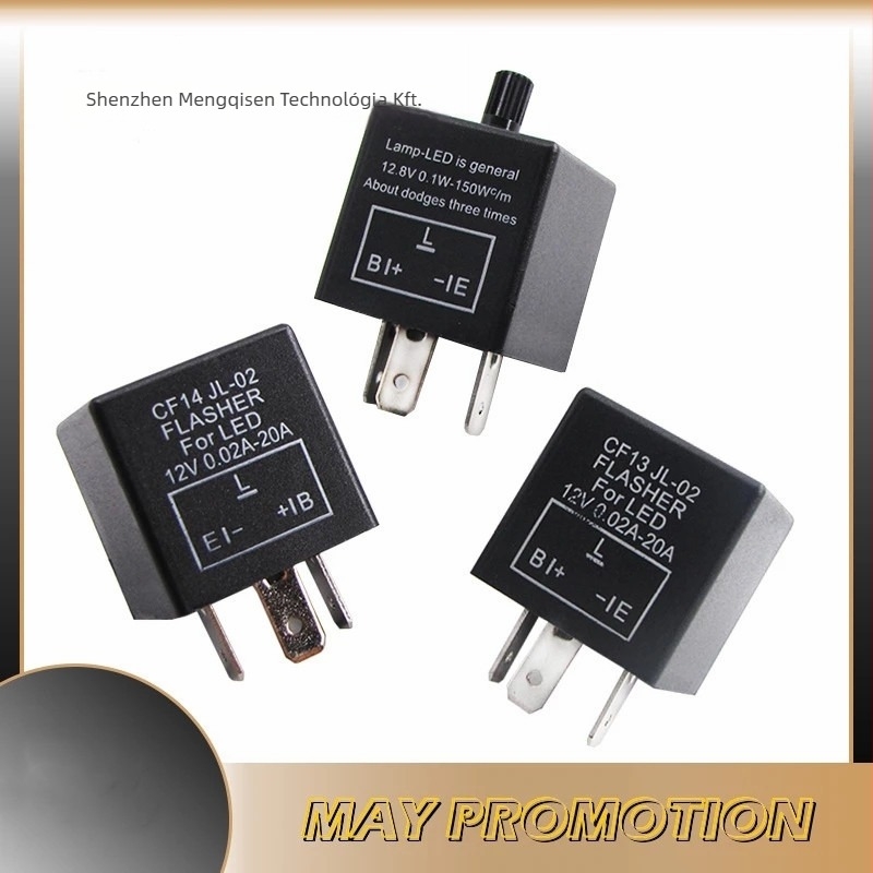 LED jelzőfény relé autó- és motorkerékpárhoz - 12V, modell 0150, élettartam 50 000 óra