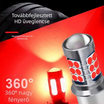Autó LED féklámpa villogó 1156/1157, 3030, 27SMD – visszafelé fény villogó és hosszú fényű kanyarjelző