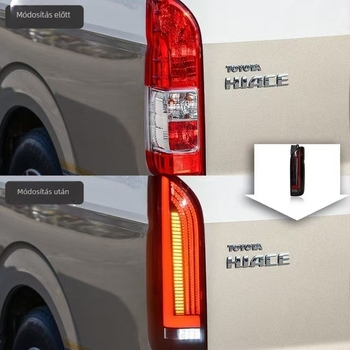 LED hátsó lámpa Toyota Hiace 05-18 (Hiace 200 Series) soros irányjelzővel