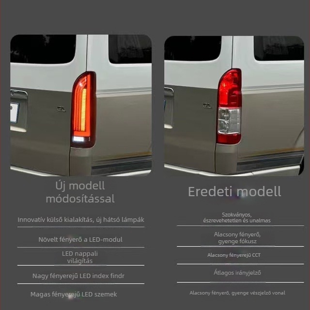 LED hátsó lámpa Toyota Hiace 05-18 (Hiace 200 Series) soros irányjelzővel