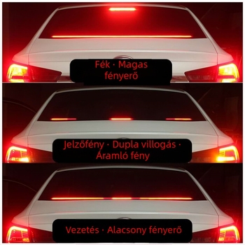 Magas pozíciójú LED féklámpa csík – 12V, 10W, 1000 lm