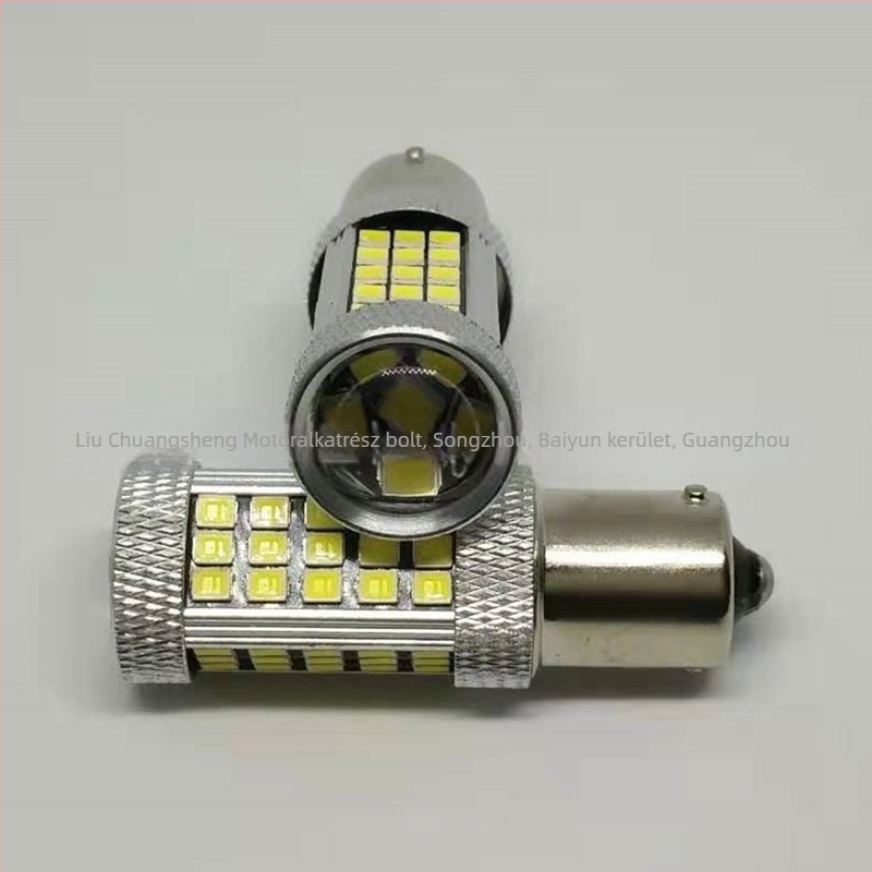 1156-os LED autólámpa 2835 LED-ekkel, állandó áram, 8W, 12V, 6000K, 50 000 óra; fék strob, index, hátsó lámpa és hátsó ködlámpa