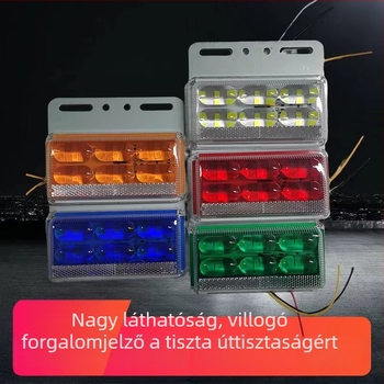 Kamion utánfutó LED oldalsó talaj világítás, 18W, 12V/24V, 5730 LED, 6000K, vízálló