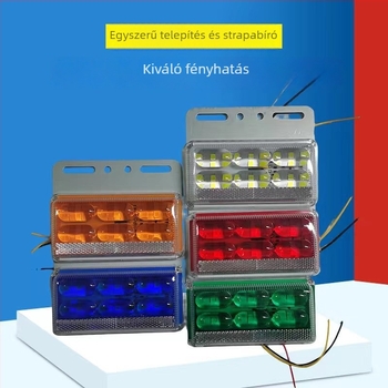 Kamion utánfutó LED oldalsó talaj világítás, 18W, 12V/24V, 5730 LED, 6000K, vízálló