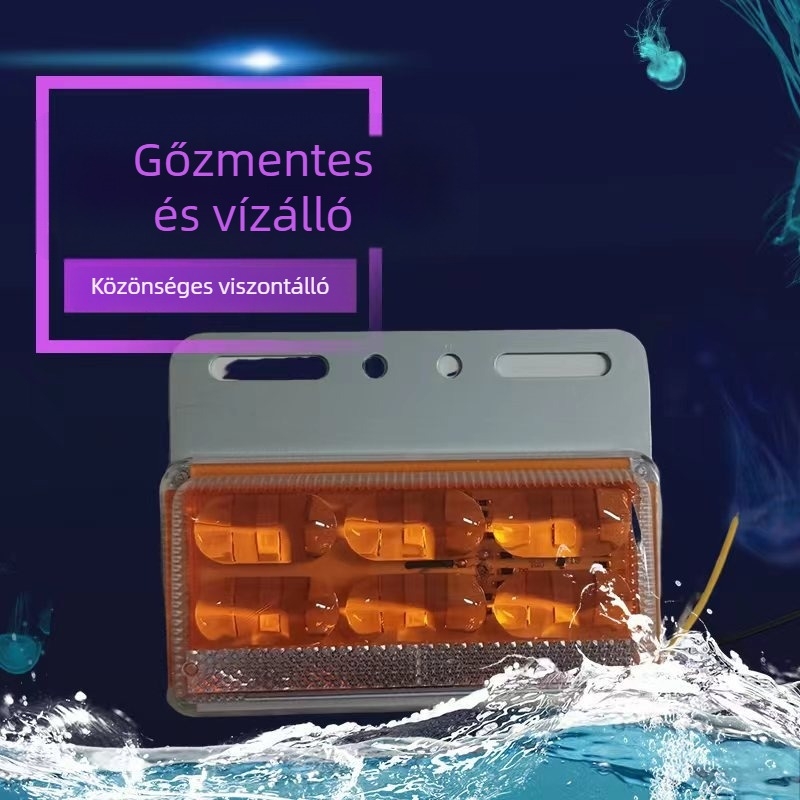 Kamion utánfutó LED oldalsó talaj világítás, 18W, 12V/24V, 5730 LED, 6000K, vízálló