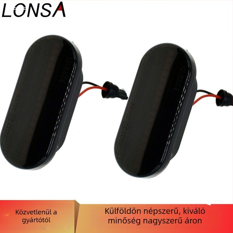 LED hátsó sárvédő oldalsó jelzőfény Polo, Jetta, Golf4-höz; LED+PC, 12V DC, 3W, élettartam 49000 óra