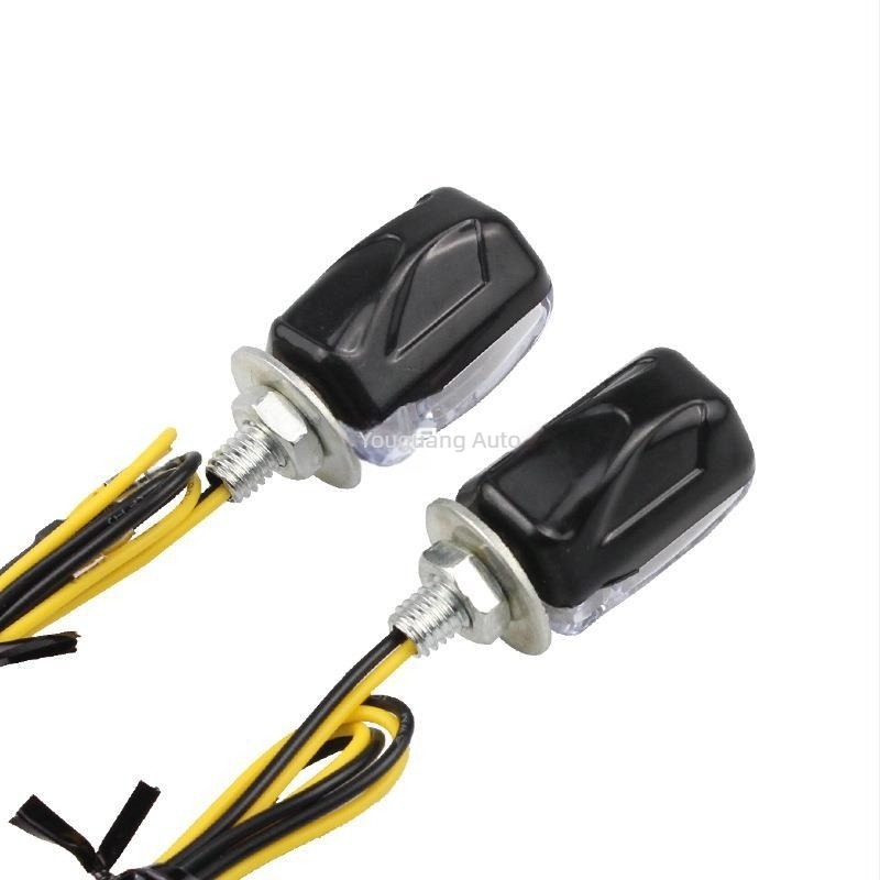 Motorkerékpár LED indexlámpa, 2 LED fényforrás, 12V, műanyag ház, kompatibilis motorkerékpárokkal