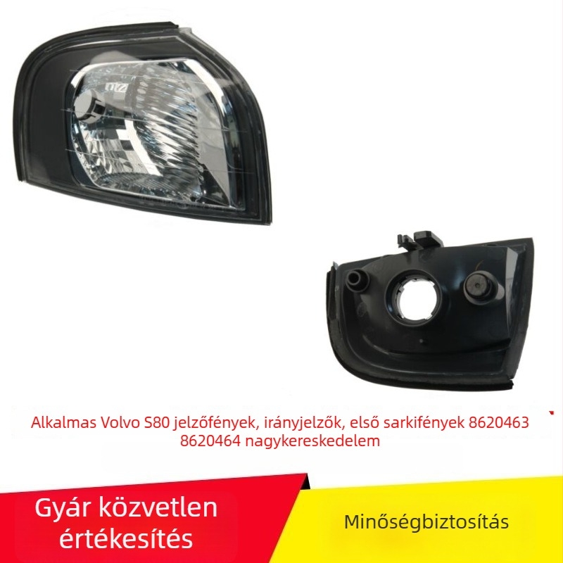 Volvo S80 első sarkjelző lámpa 8620463/8620464, 55W, 12V, ABS, élettartam 5000h, 1999-2006