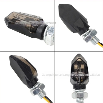 Universal 12V motorkerékpár irányjelző - 5 LED, ABS LB-125