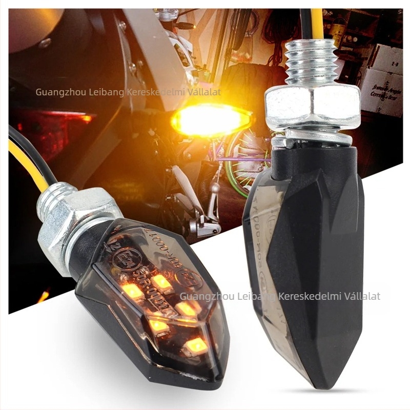 Universal 12V motorkerékpár irányjelző - 5 LED, ABS LB-125