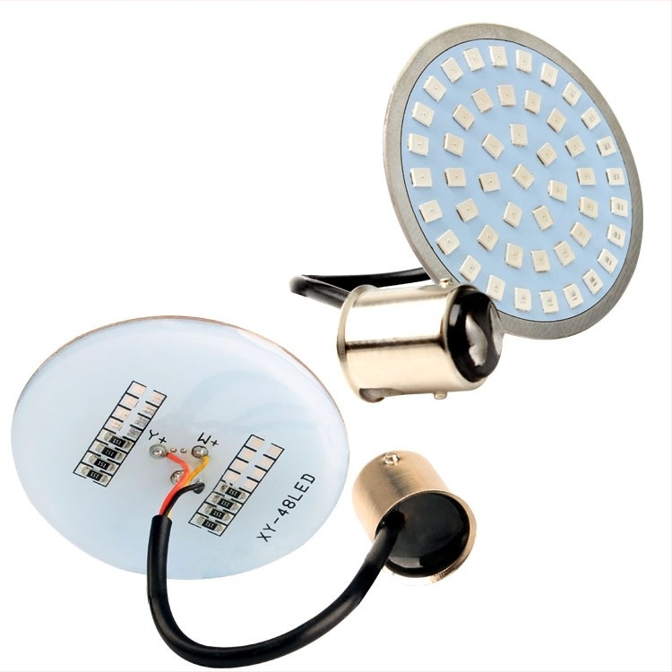 Harley motorkerékpár LED féklámpa, modell 1156/1157, 12V, 6W