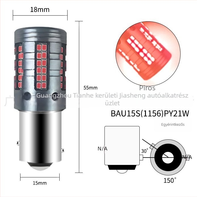 Autó LED magas fényerősségű kanyarjelző dekóder 1156, 84 LED, 7440, 2016, 84-SMD, 1157 féklámpa