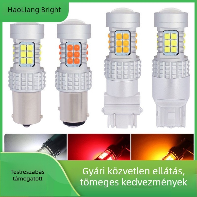 LED hátsó lámpa autóhoz, 1156/1157, 3030, 30SMD, T20/T25, nagy teljesítmény, 12V, 1200LM