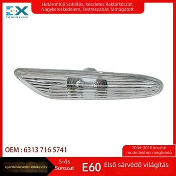 BMW 5-ös sorozat E60 LED oldalsó jelzőfény, ABS, modell E60, alkatrészek 63137165741/63137165742