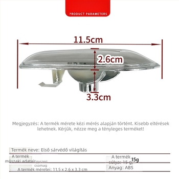 BMW 5-ös sorozat E60 LED oldalsó jelzőfény, ABS, modell E60, alkatrészek 63137165741/63137165742