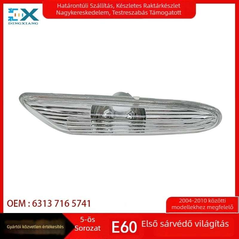 BMW 5-ös sorozat E60 LED oldalsó jelzőfény, ABS, modell E60, alkatrészek 63137165741/63137165742
