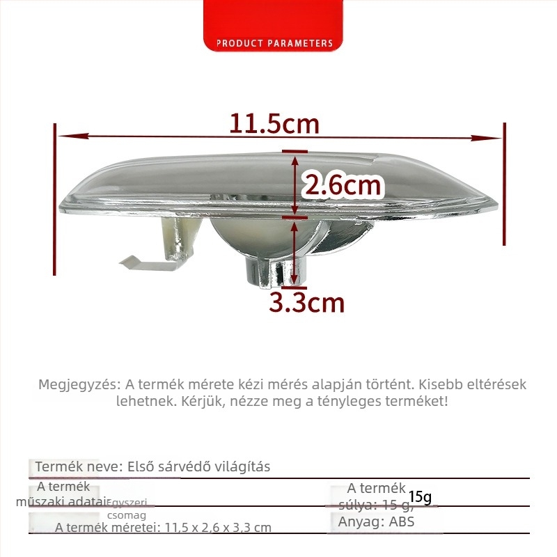 BMW 5-ös sorozat E60 LED oldalsó jelzőfény, ABS, modell E60, alkatrészek 63137165741/63137165742