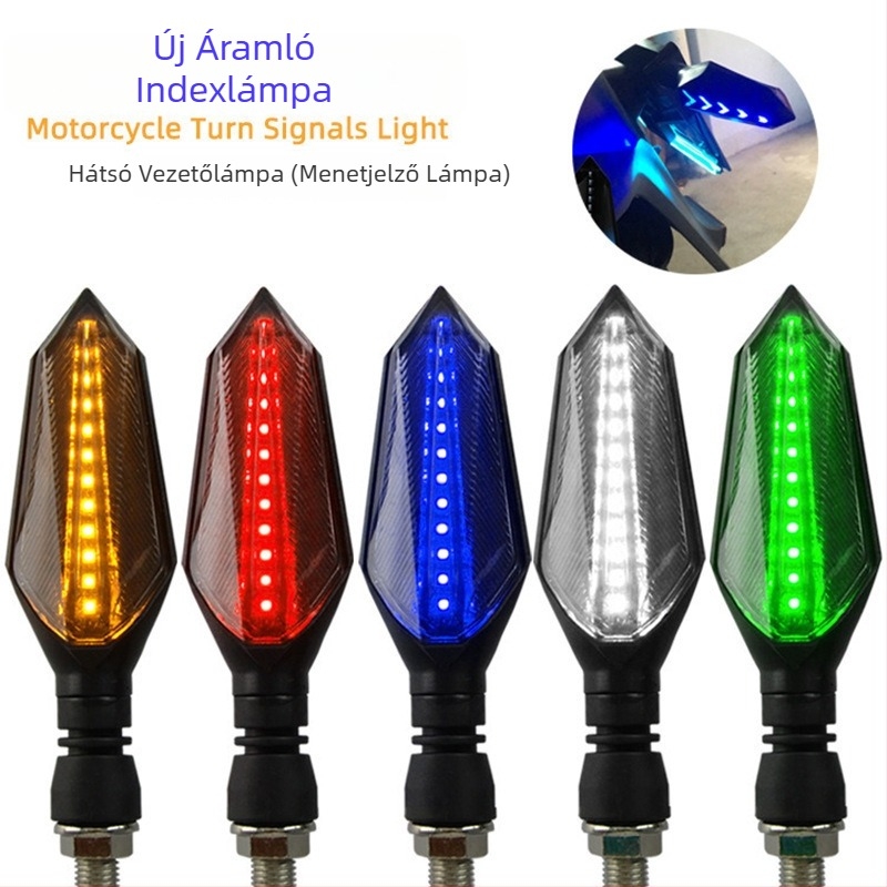 LED gyémánt alakú jelzőfény motorkerékpárhoz és robogóhoz, 12V, 3000K