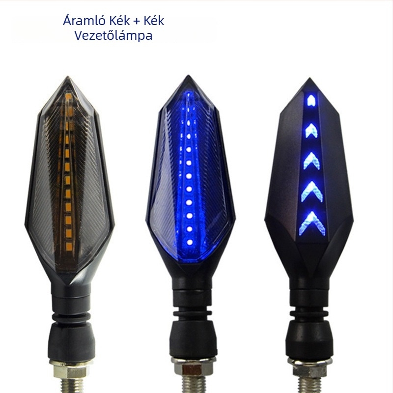 LED gyémánt alakú jelzőfény motorkerékpárhoz és robogóhoz, 12V, 3000K