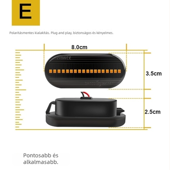 LED soros oldalsó indexlámpák VW Golf, Bora, Passat és Polo modellhez