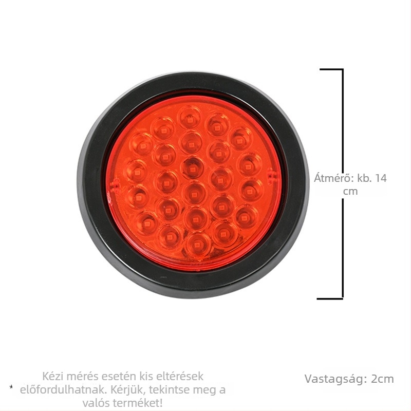 24V-os LED oldalsó lámpa teherautókhoz és furgonokhoz – 5W, LED, 6000K