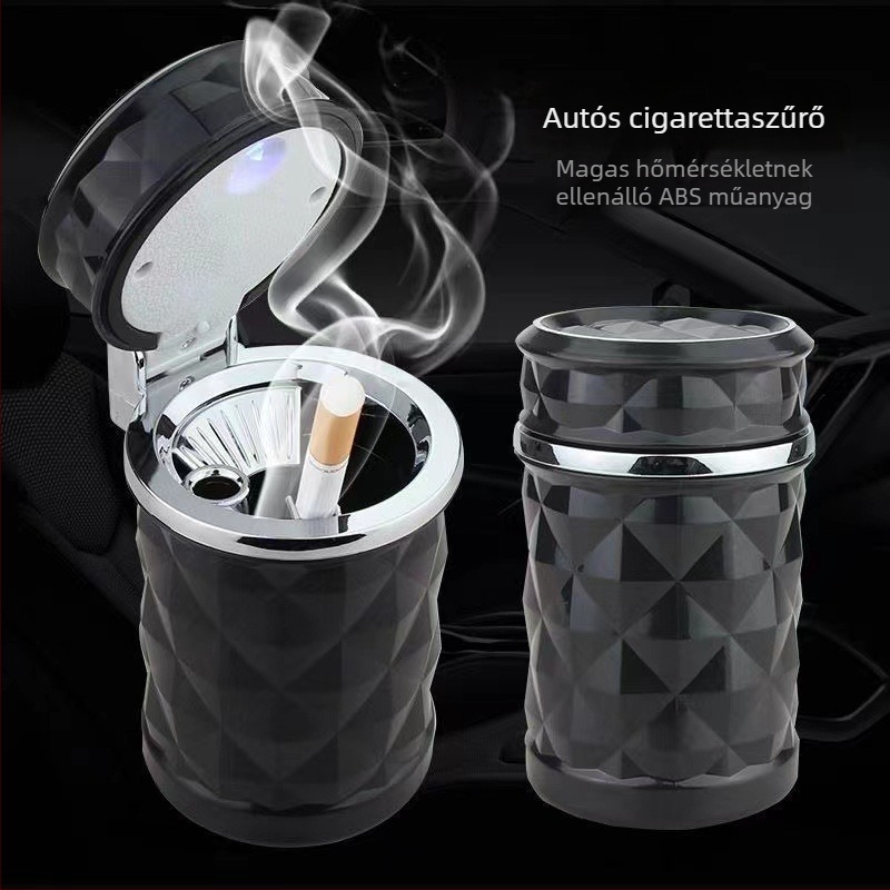 Autó hamutál világítással, gyémántvágású kialakítás a szellőzőhöz, By-058 modell, műanyag, 300 g