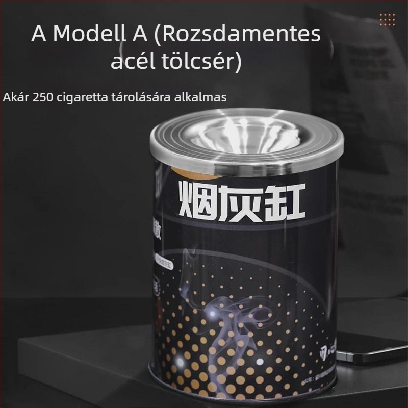 Tölcsér alakú széllvédett hamutál, nagy kapacitású nappaliba vagy irodába, gravírozás, márka Lishuang, kód 730257040169