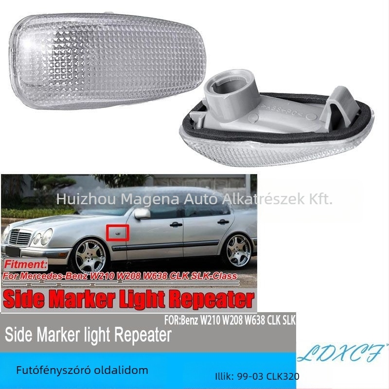 Mercedes-Benz W210 W208 W638 CLK oldalsó jelzőlámpa – ABS Magna, Alkatrész szám 2108200921