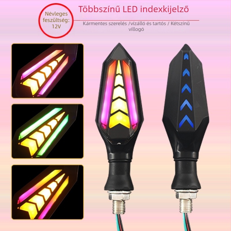 Motorkerékpár LED irányjelző 12V 2W 5000K, modell Hj030-C