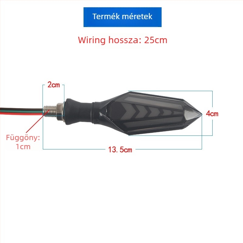 Motorkerékpár LED irányjelző 12V 2W 5000K, modell Hj030-C