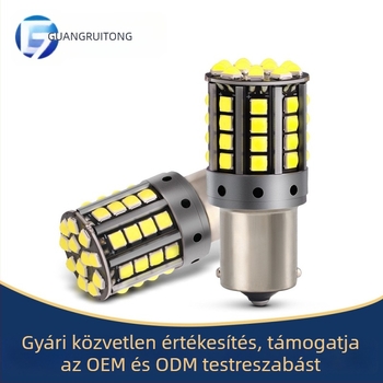 LED autó lámpa indexhez, 12-24V, 20-22W, 3030 3D chip, alap 1156/1157/T20, 6000K