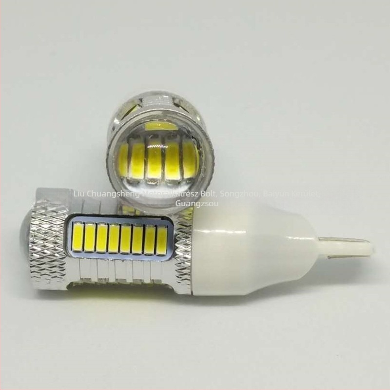 T15 4014 LED autólámpa, 10W, 12V, 6000K