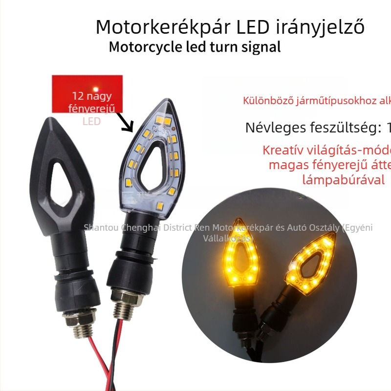 12V LED retro irányjelzők motorkerékpárokhoz és elektromos járművekhez