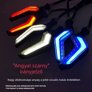 Angel Wings LED kanyarjelző motorhoz – két színű LED fény, nappali világítás