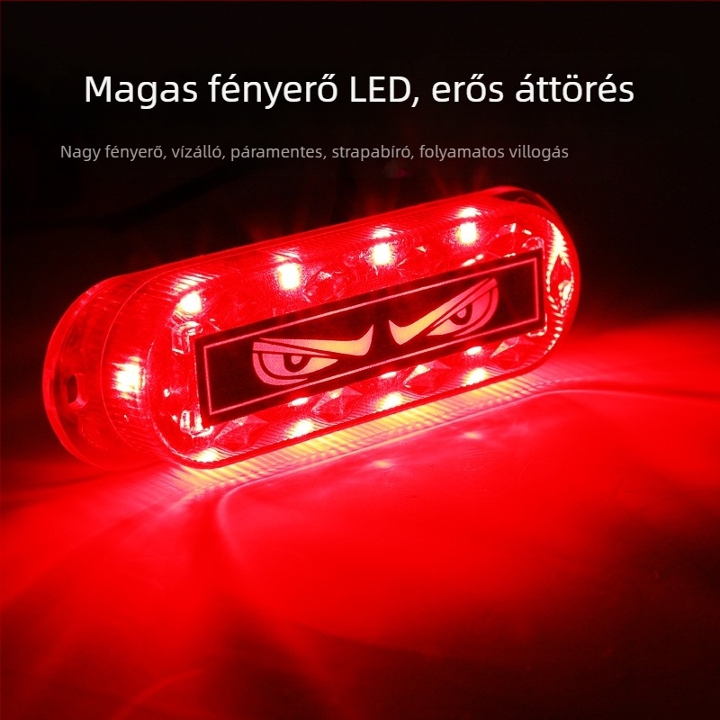 LED villogólámpák autók és teherautók számára, grille és sarok lámpák, 12–24V, ABS ház, 50 000 órás élettartam
