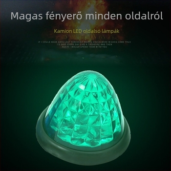 Kamion LED hátsó lámpa, 12–24V, 5W, polikarbonát ház