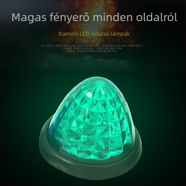 Kamion LED hátsó lámpa, 12–24V, 5W, polikarbonát ház