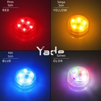Yade autó ajtó LED figyelmeztető fény, 5 LED, univerzális dekoratív világítás, ajtónyitás biztonsági érzékelő, ütközés elleni villanófény