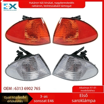 BMW 3-as sorozat E46 első saroklámpa oldalvilágítással és indexszel, ABS, 63136902765/63136902766
