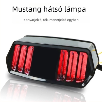 Mustang-stílusú LED hátsó lámpa a Honda MSX125-höz, 12V, 30W, kompatibilis CBR650F, ctx700, ctx700N