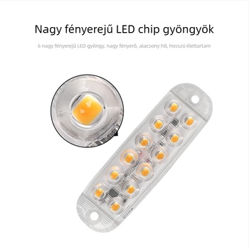 12 LED-es teherautó figyelmeztető fény, 12-80V, oldalsó és sarokfény RV-hez és trailerhez