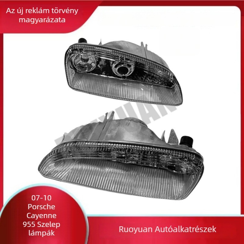 Porsche Cayenne 955 2007-2010 Elülső ködlámpa és saroklámpa, ABS, cikkszámok 95563118102 95563118202