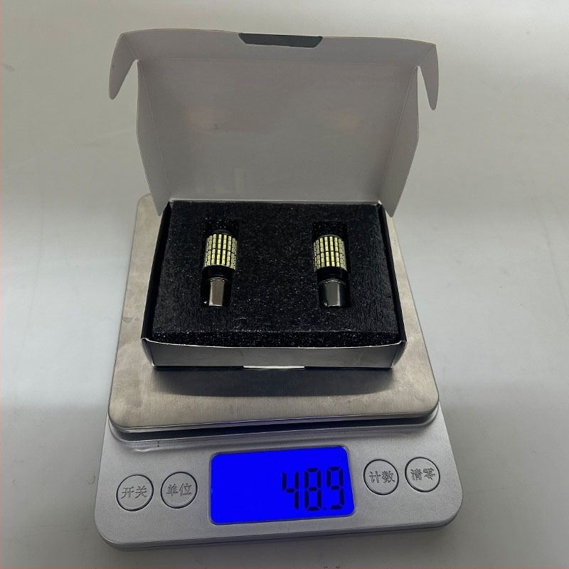 LED jelzőfény dekóder anti‑villantás, 2 darabos készlet, 12V, 1156/1157, 3014 SMD, 6000K, T20 féklámpa