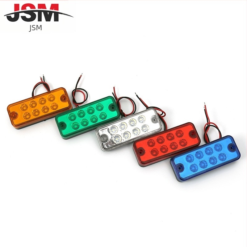 24V8 LED teherautó oldalsó fény – LED, 8 LED, polikarbonát ház, 6000K, teherautókhoz és kisbuszokhoz