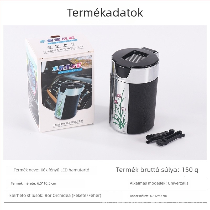Autó hamutál fedővel, műanyag, 019 modell, 150 g, autóhoz, otthonhoz vagy irodához, testreszabható