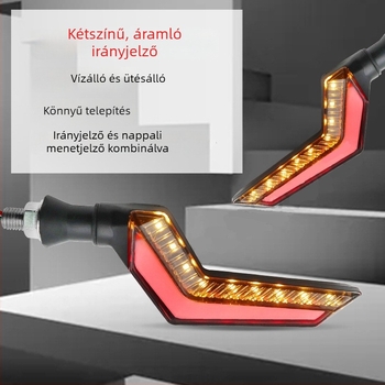 Két színű LED motorkerékpár jelzőfény és nappali fény