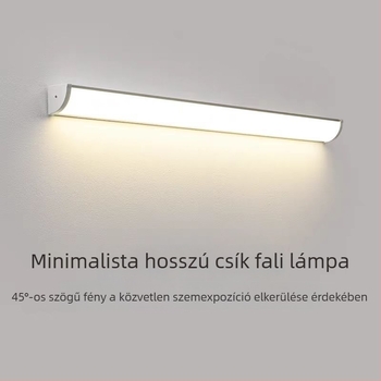 90°-os sarkú LED fali lámpa alumínium hosszú csíkkal – nappaliba, hálószobába, folyosóra, bejárathoz és erkélyre