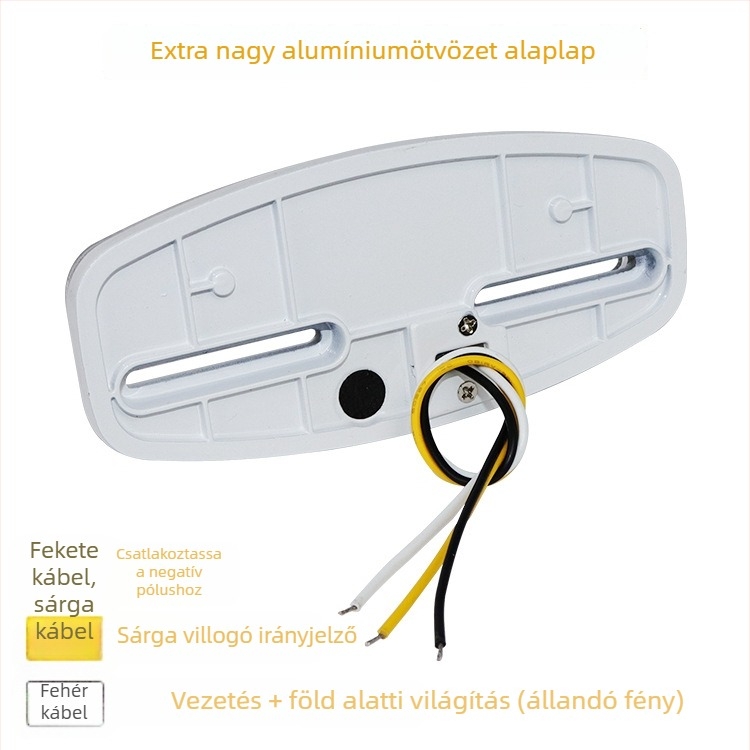 LED oldalsó lámpa Vans és pótkocsikhoz, vízálló, 24V, 12W, BD-8001