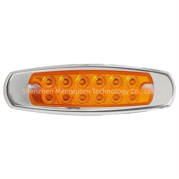 Kamion oldalsó lámpa, modell 338, LED, 12/24V, 2000–4000K, PC